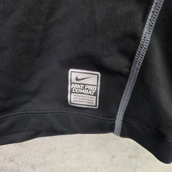 Mens Nike Golf Dri-Fit Tour Performance Black Shirt Long Sleeve Mock Neck XL - Picture 2 of 9